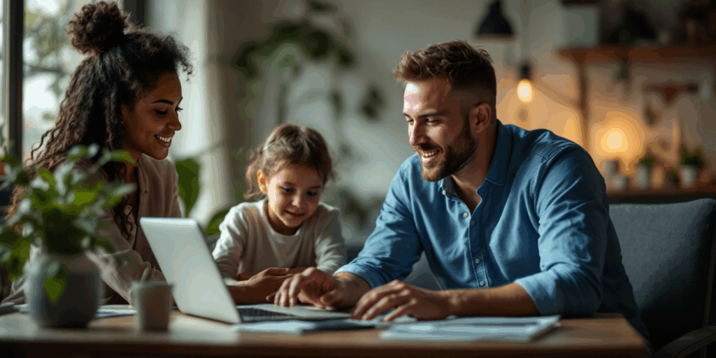 Profissional da Sibraff oferecendo atendimento seguro e confidencial a uma família