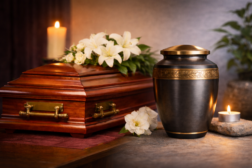 urna funerária x urna de cinzas